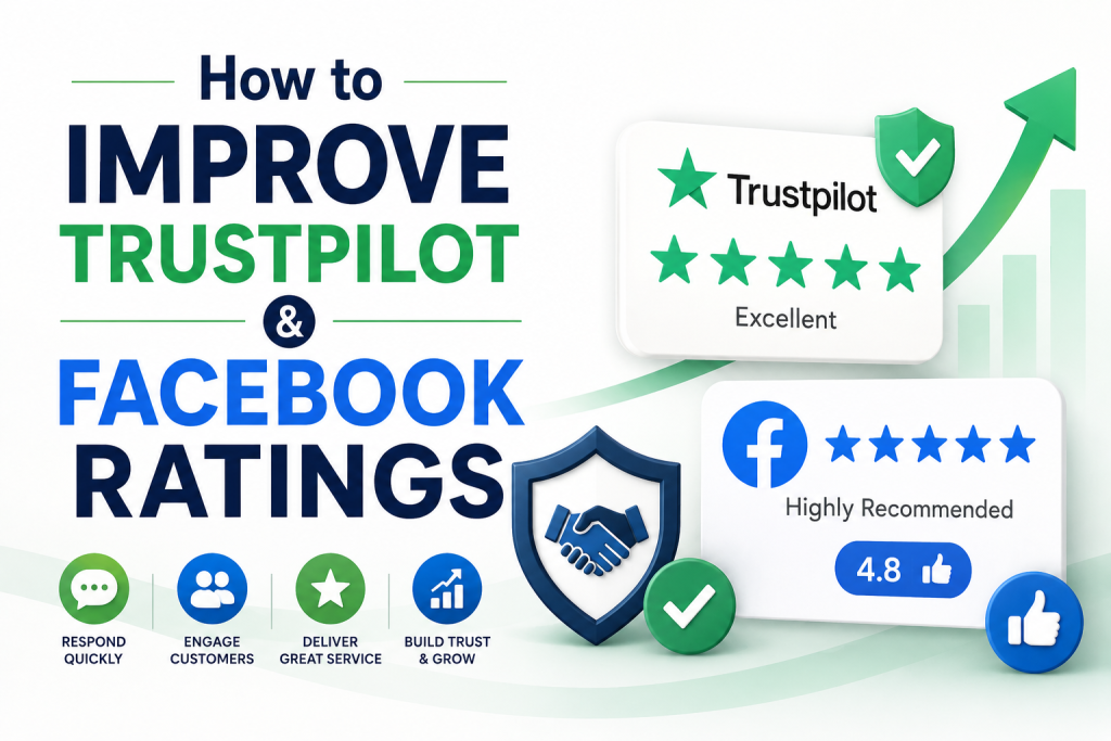 how to improve trustpilot and facebook ratings
