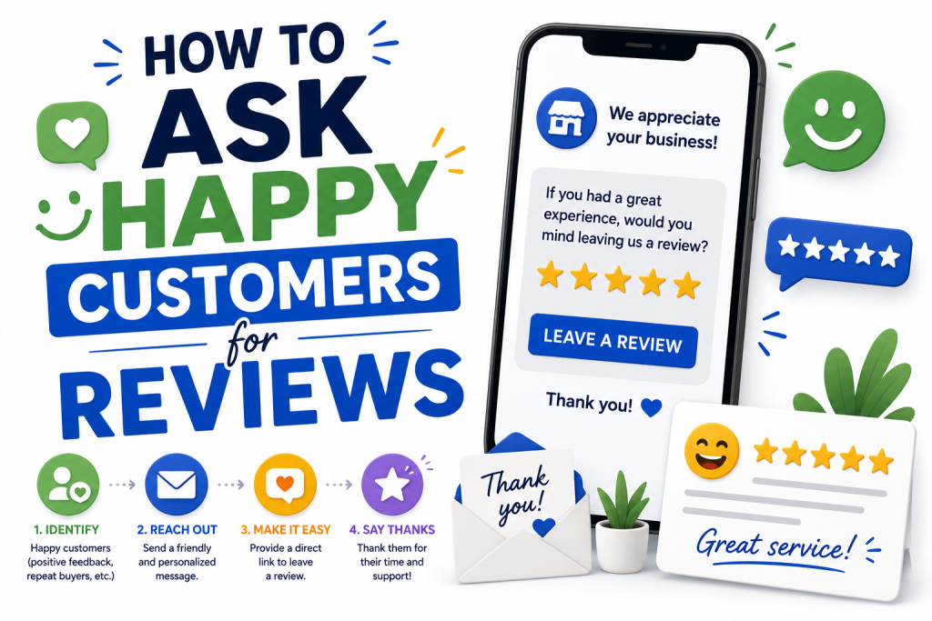 how to ask happy customers for reviews