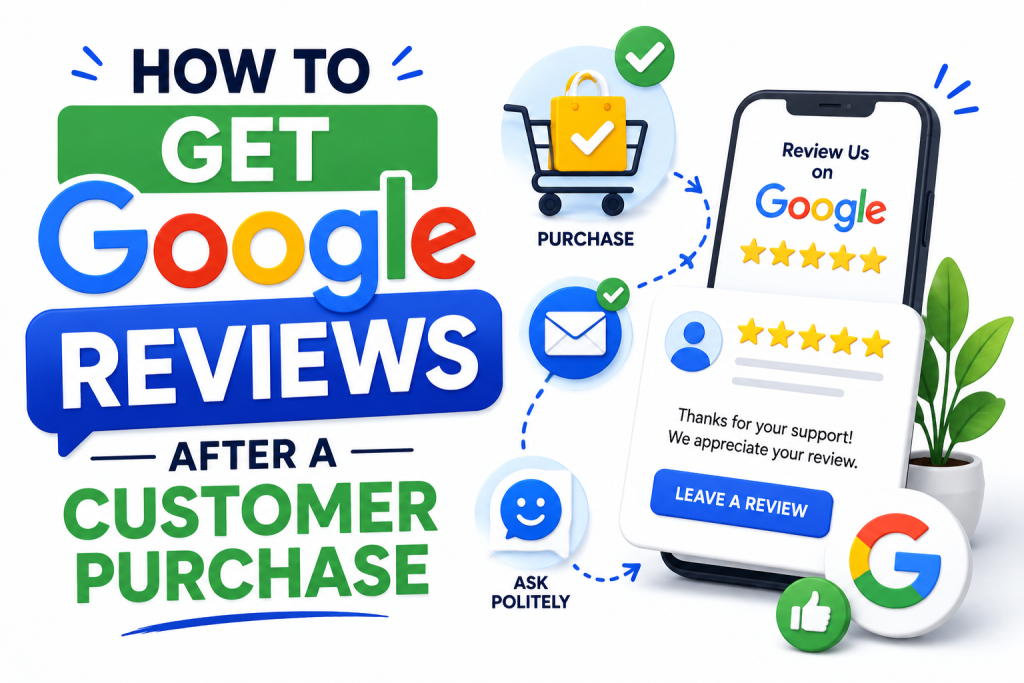 how to get google reviews after a customer purchase