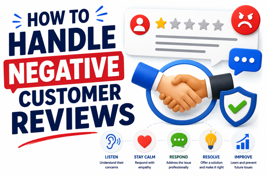 how to handle negative customer reviews