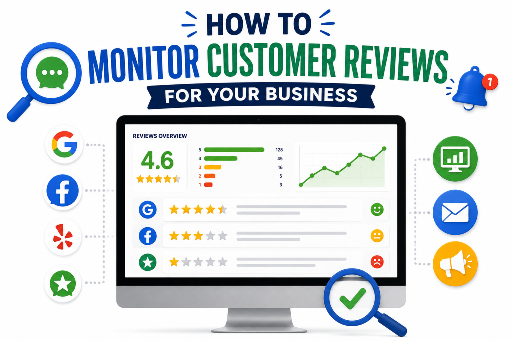 how to monitor customer reviews for your business