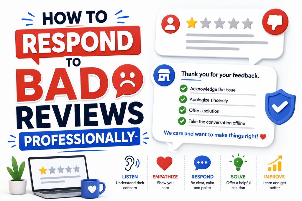 how to respond to bad reviews professionally