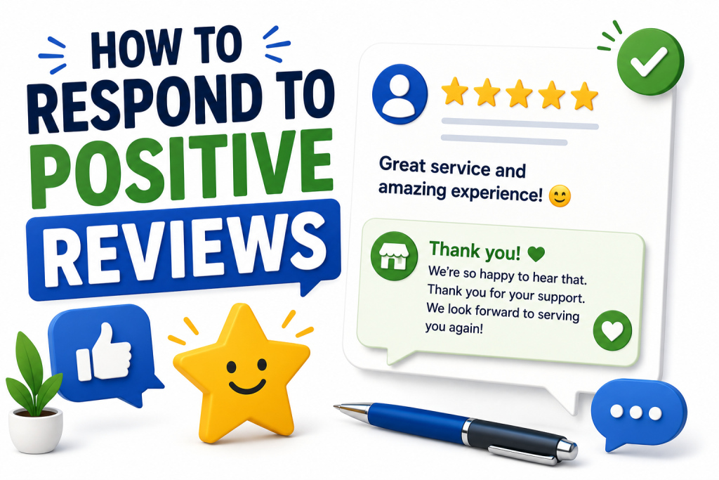 how to respond to positive reviews